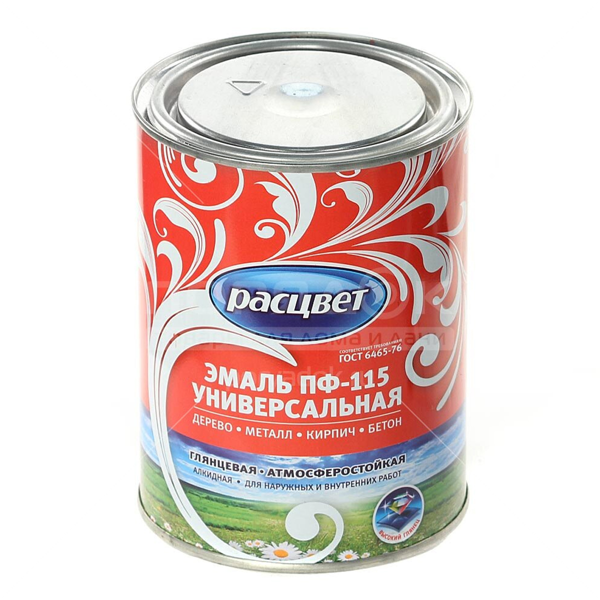 Эмаль Расцвет ПФ-115 зеленая 0,9кг