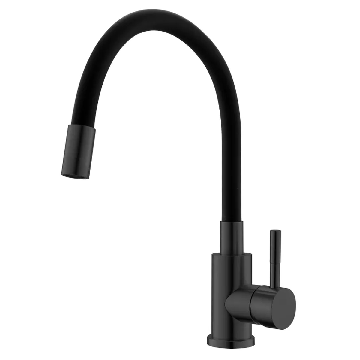 Смеситель д/к гибкий излив, черный ESKO Snake K44BTotal