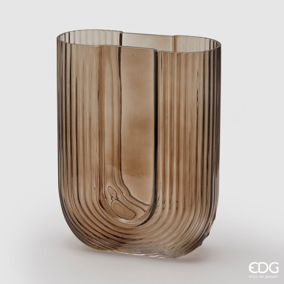 Ваза стекло EDG Овальная 30х23х9,5 см 106759.370