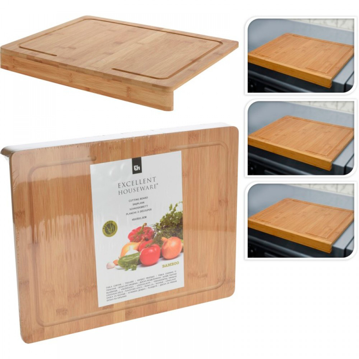 Доска разделочная Excellent Houseware 35х45х1,3 см бамбук 784610020 К