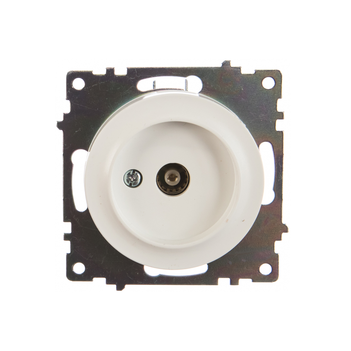 Розетка антенная TV, цвет белый (серия Florence) арт. 1E21101300