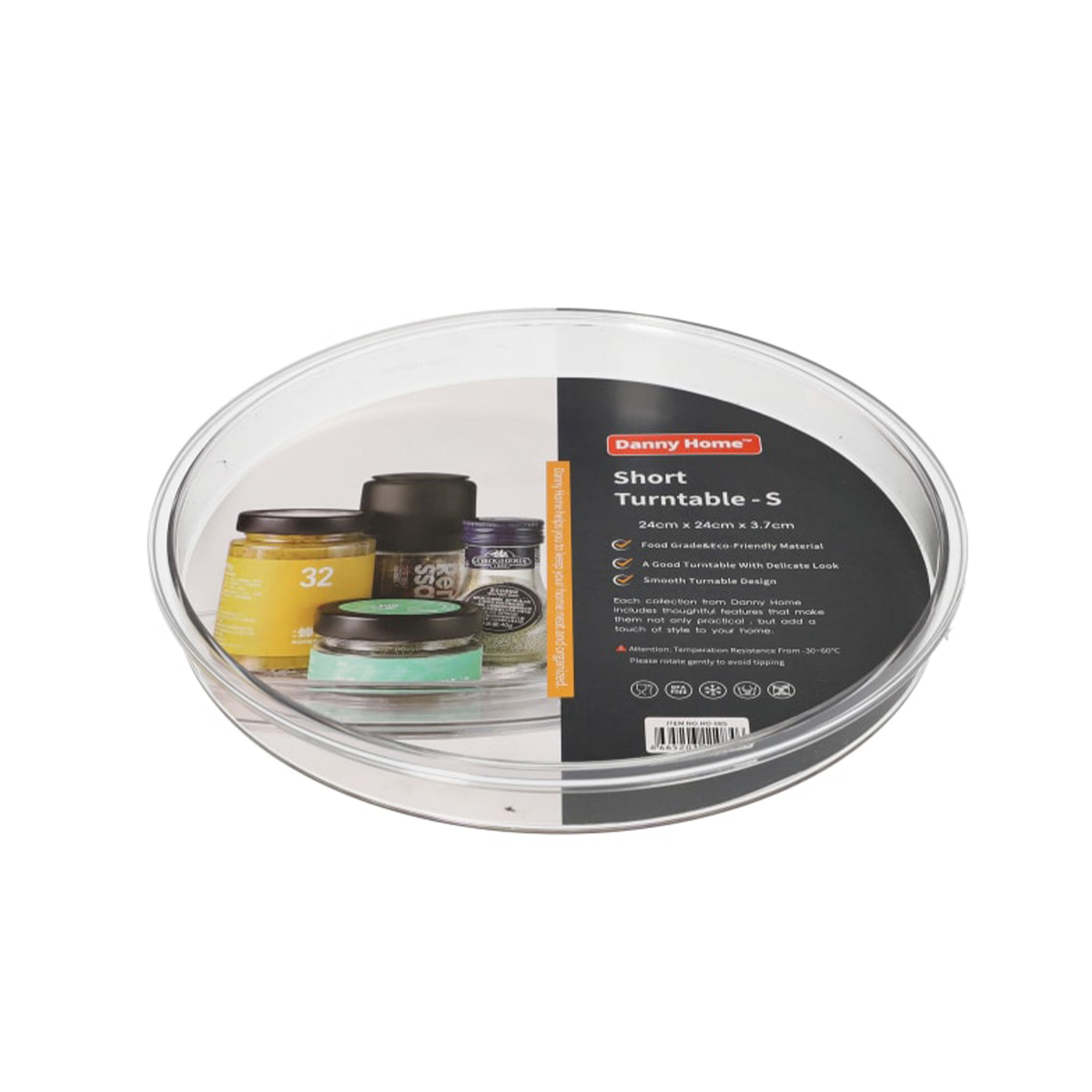 Лоток для хранения в холодильнике DH 24х3,7 см вращающийся HO-085