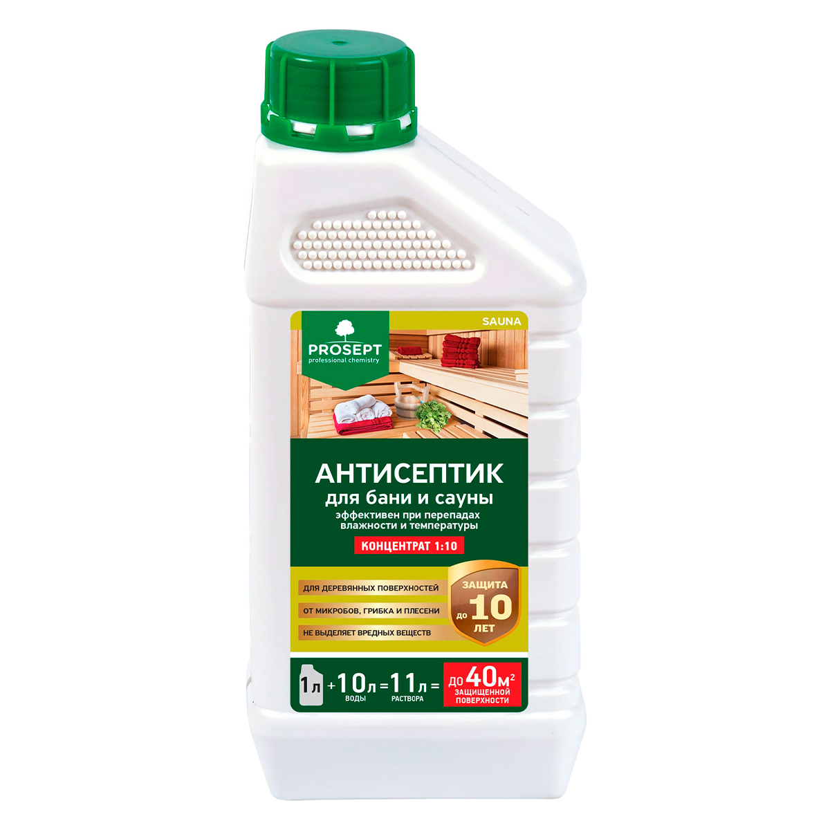 PROSEPT SAUNA - Антисептик для бань и саун концентрат 1:10, 1л.