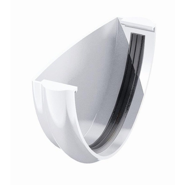 ТН ПВХ заглушка желоба 125мм,белый