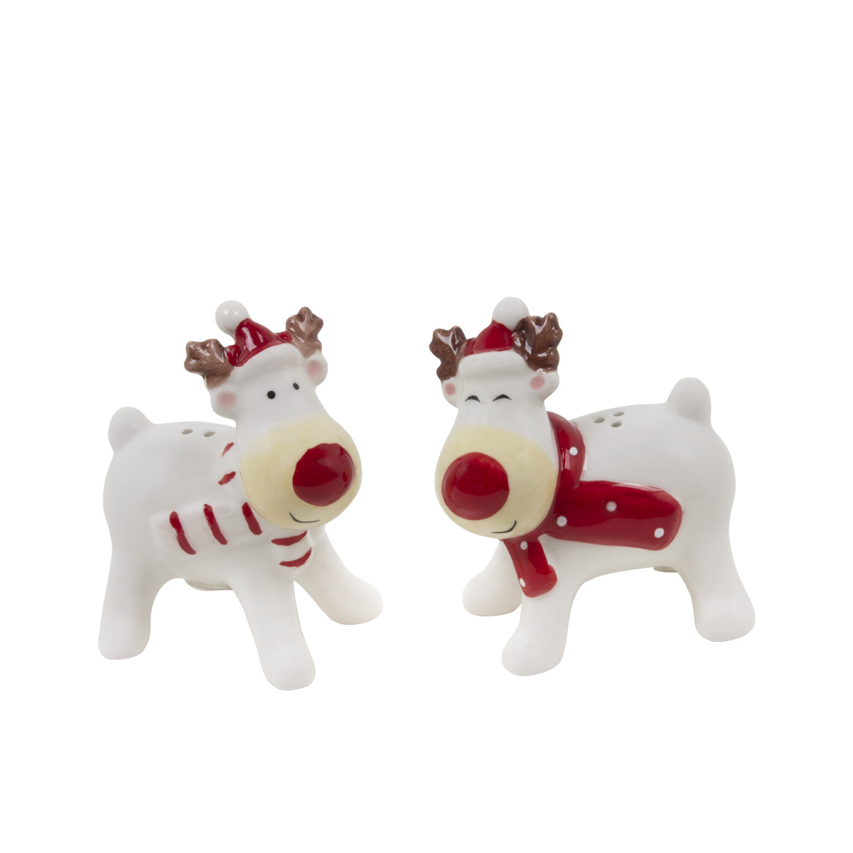 Набор столовый НГ солонка и перечница Рождественский олень 24F182 CN