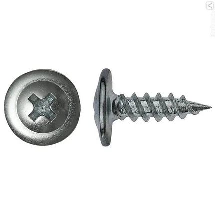 Саморез 4.2х19 мм с прессшайбой, цинк, острый (1000 шт в карт. уп.) STARFIX