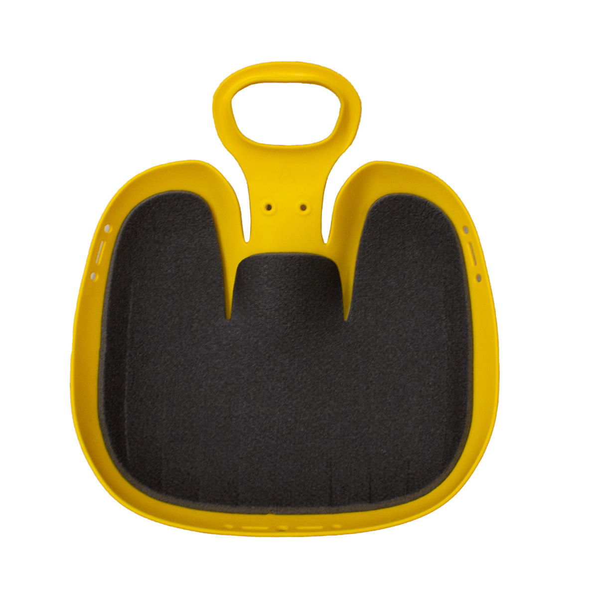 Санки-ледянки Вираж 39х37х14 см, мягкая сидушка, желтый АП 1088