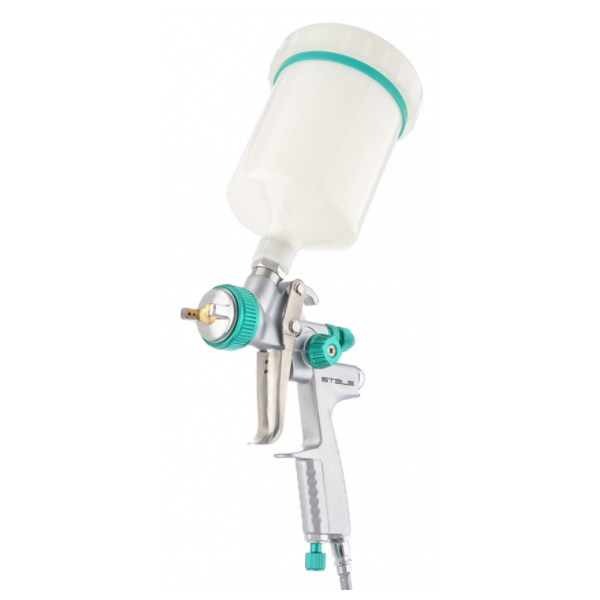 Краскораспылитель AG 901 LVMP профессиональный, гравитационного  типа, сопла 1,3 и 1,1 мм // Stels
