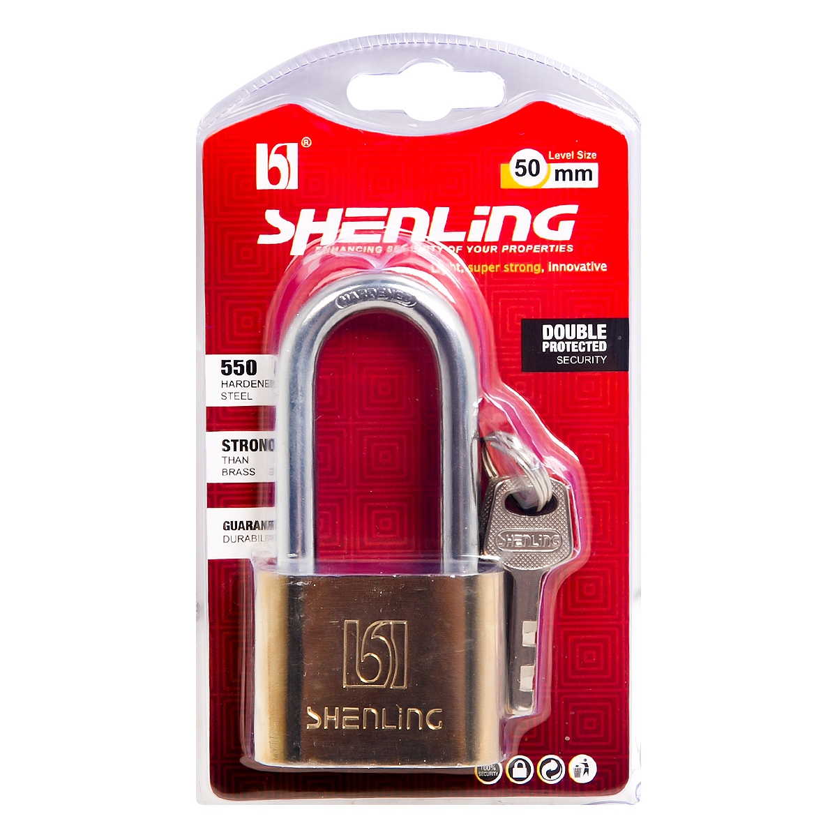 Замок SHENLING навесной длинный 50 мм
