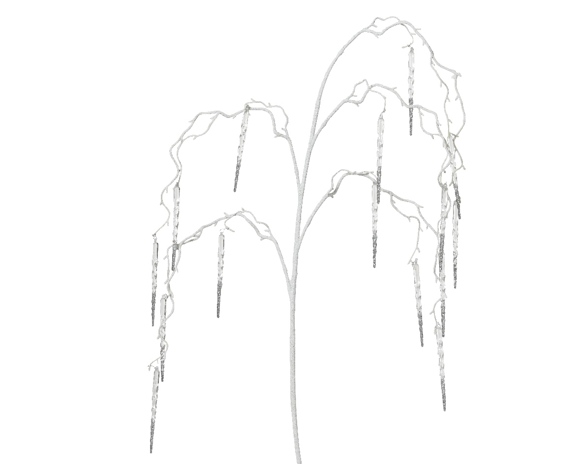 Ветка декоративная С сосульками 114 см 708111 Kmg