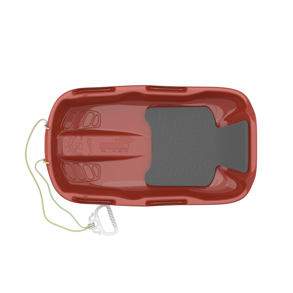 Санки-ледянки Комета 74х43х15 см мягкая сидушка и ручка в ассортименте АП 250