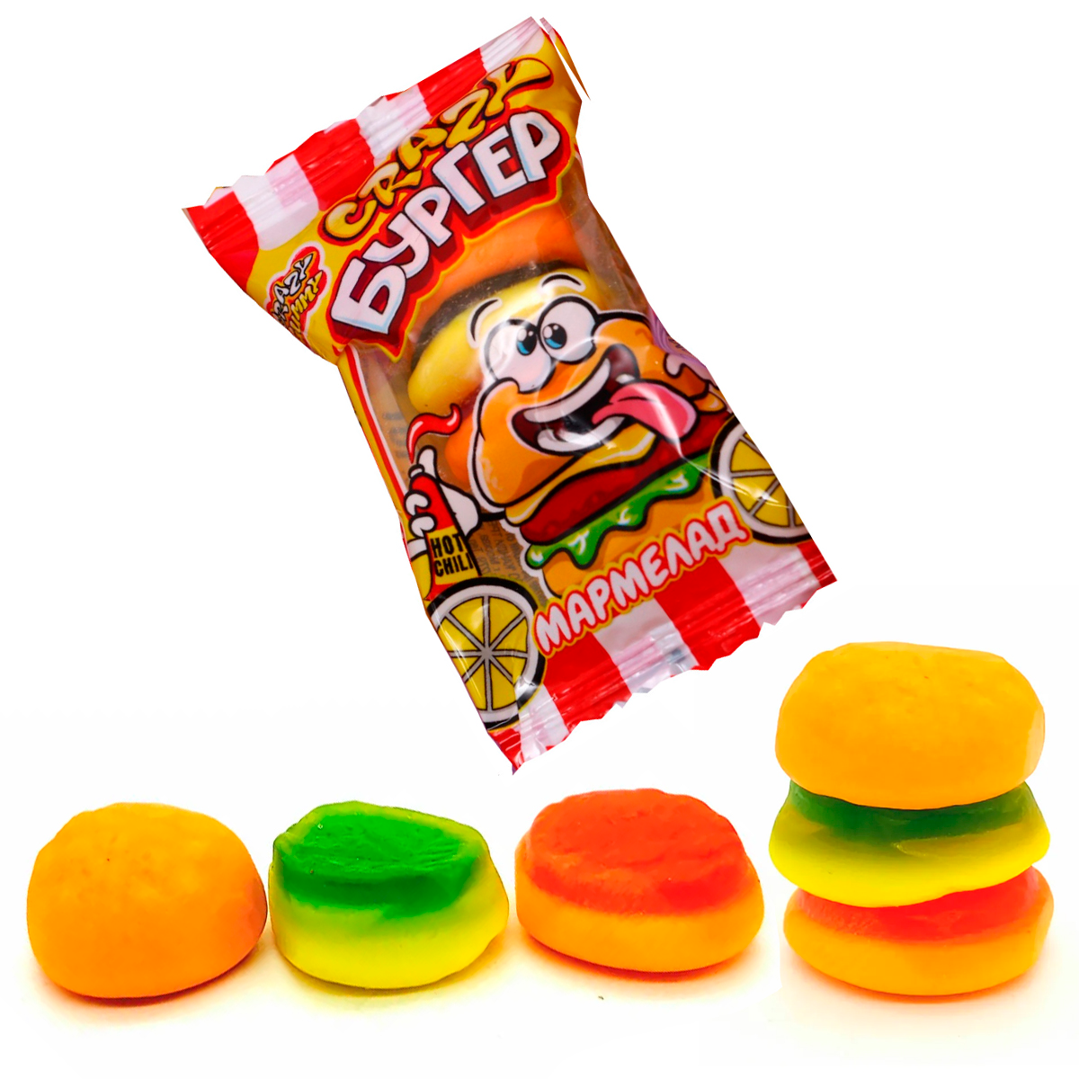 Мармелад Crazy БУРГЕР 10г MAR052