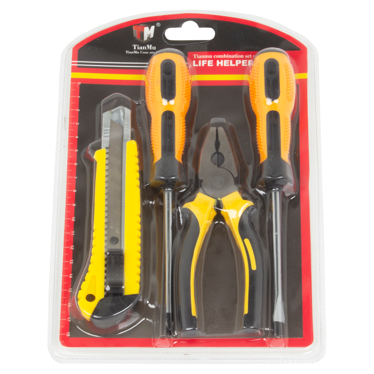 Набор инструментов 4 шт PRC (Плоскогубцы + нож универсальный  + отвертка)