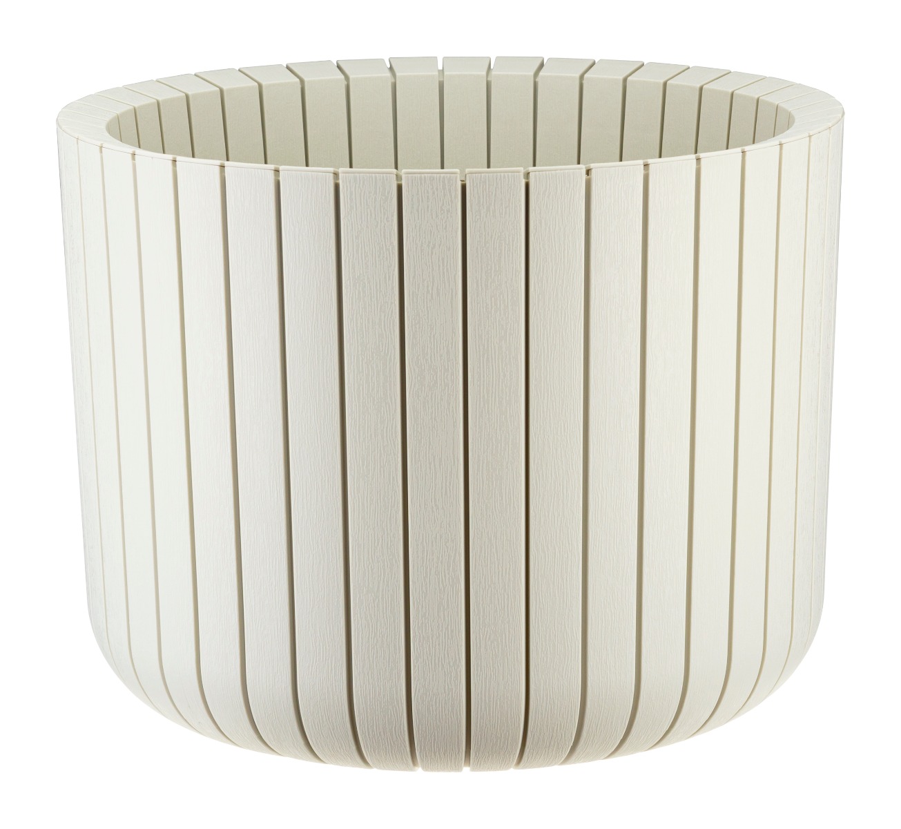 Кашпо IDEA ШАТО D380мм H300мм 29л белый ротанг