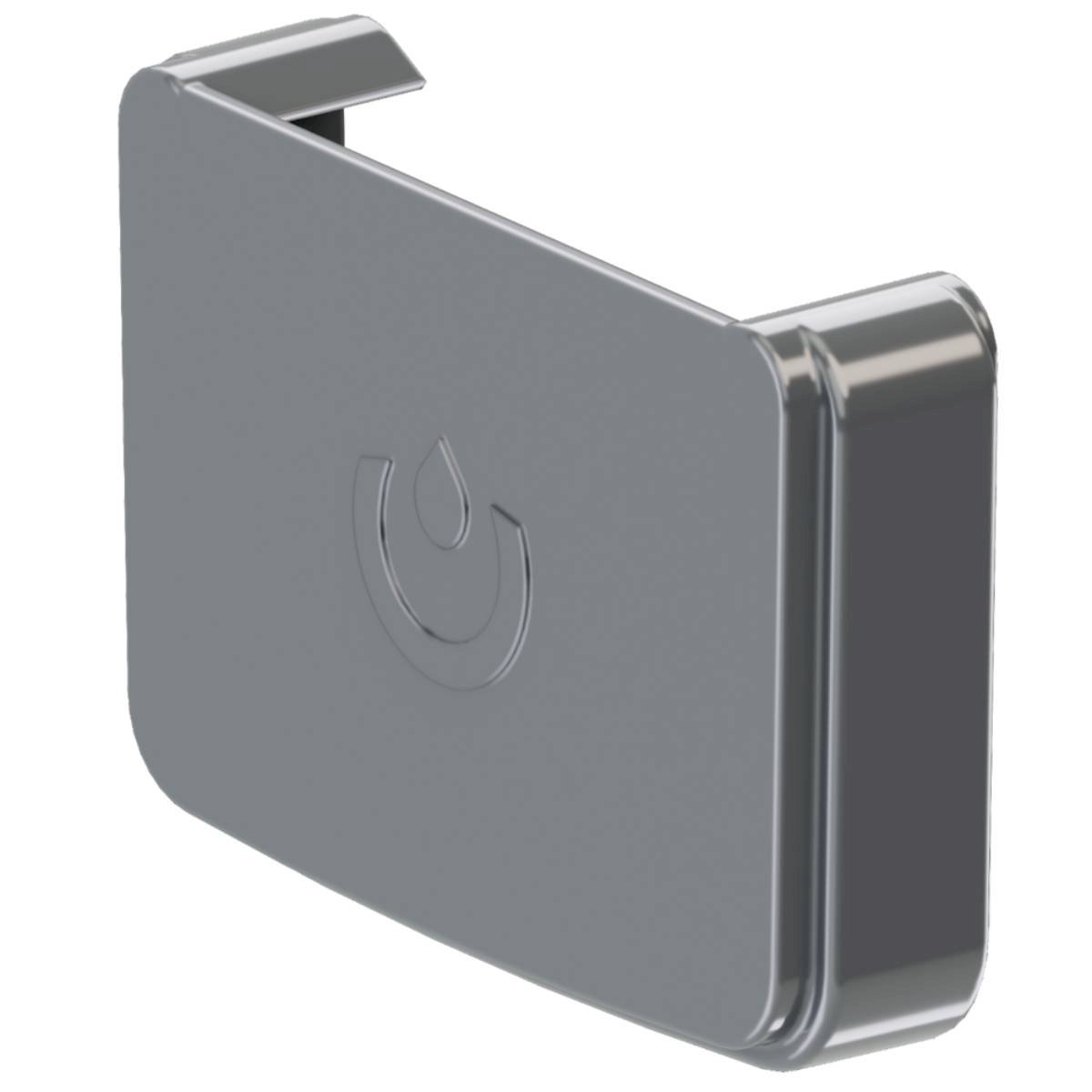 КРОП ЗАГЛУШКА  КВАДРАТНОГО ЖЕЛОБА ПВХ УНИВЕРСАЛЬНАЯ 135.графит