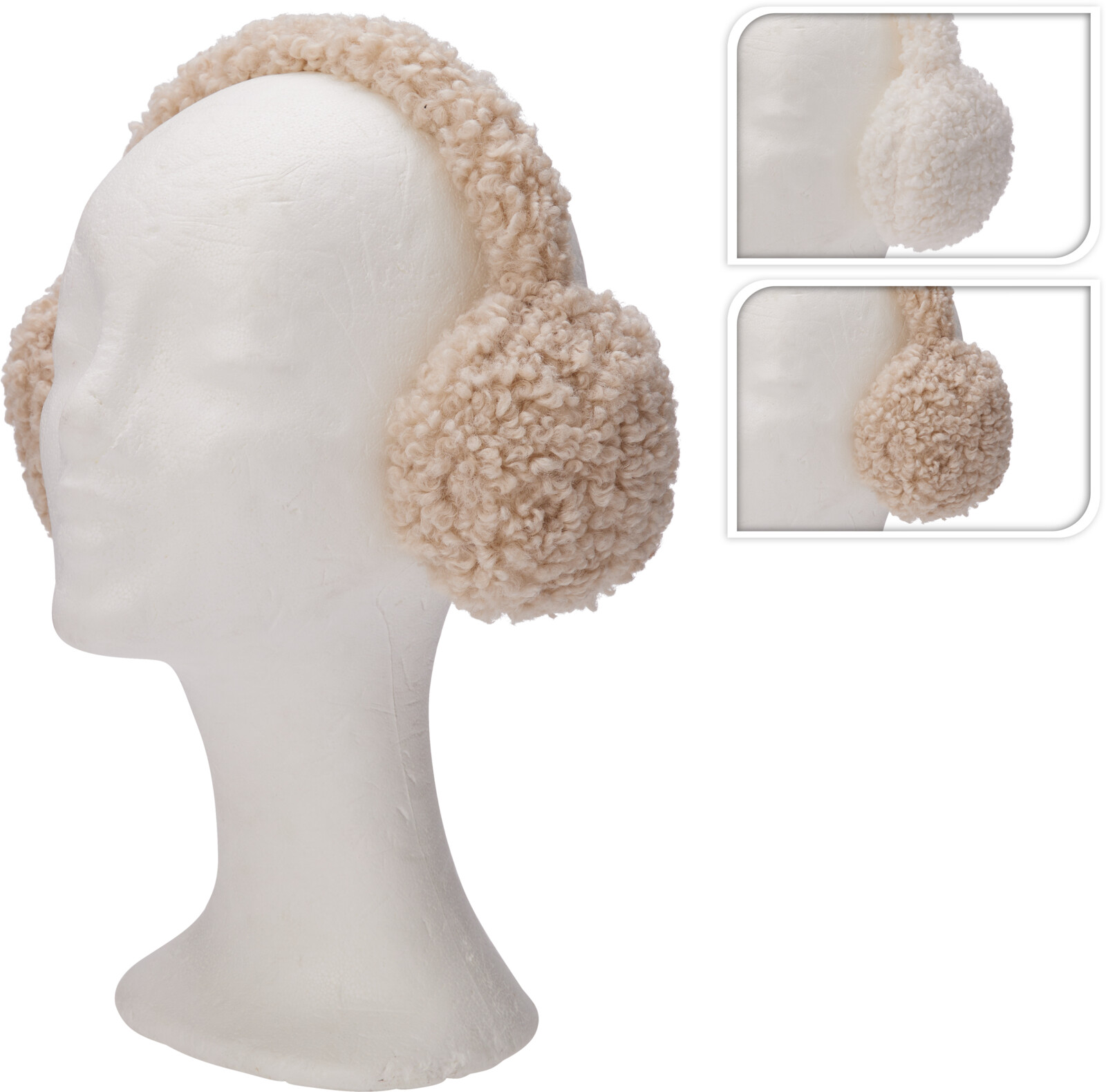 Шапка-наушники букле 2 цвета в ассортименте HZ1981300 К