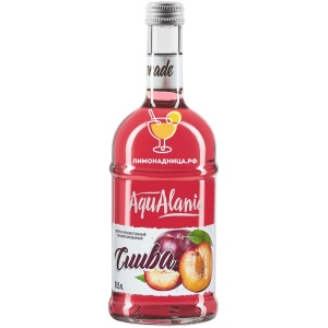 Напиток АквАлания Слива газированный 0,5л стекло