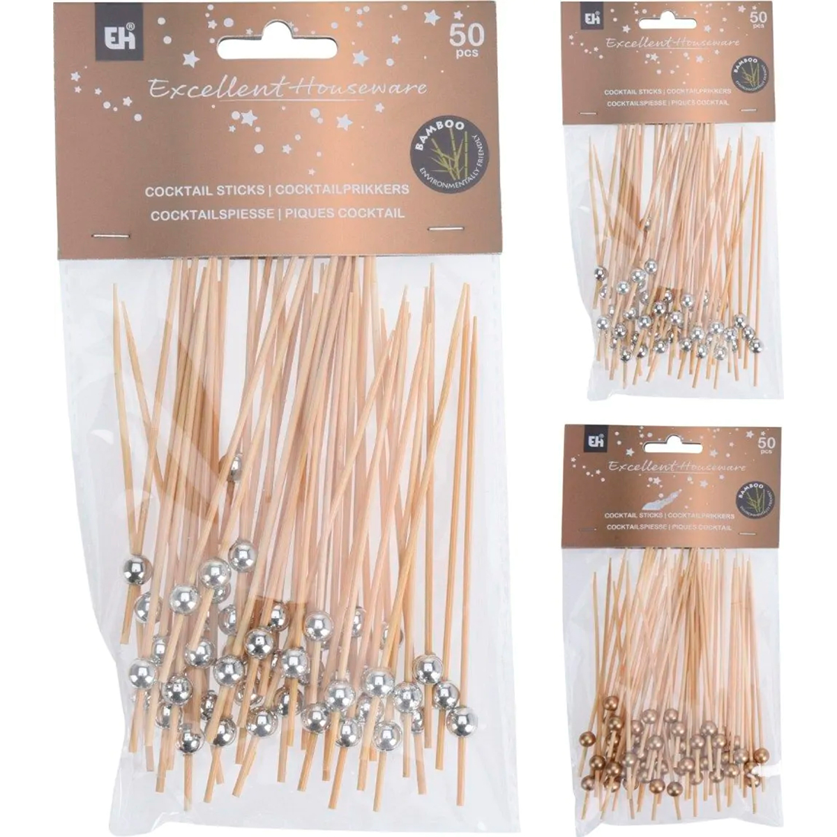 Набор новогодних пик для коктейлей 2 цвета в ассортименте 408990040 К