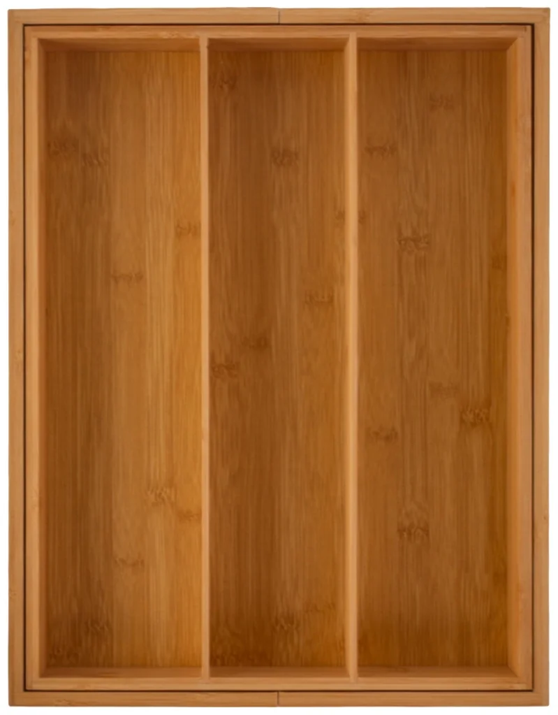 Лоток для столовых приборов Attribute BAMBOO TOUCH раздвижной 34.5-51х44.5х6.5см AGB502