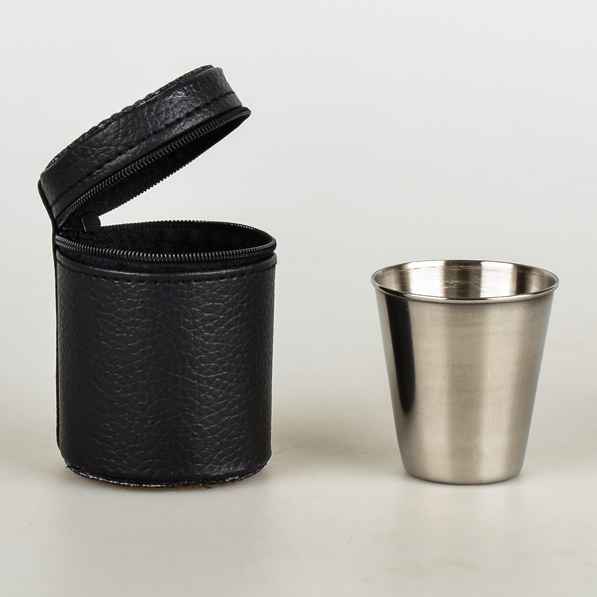 Набор металлических стопок 4шт*70 мл. в чехле, JYC-117 PRC