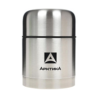 Термос Арктика 301-500 вакуумный с широким горлом 500 мл серебристый Термос Арктика 301-500 вакуумный с широким горлом 500 мл серебристый