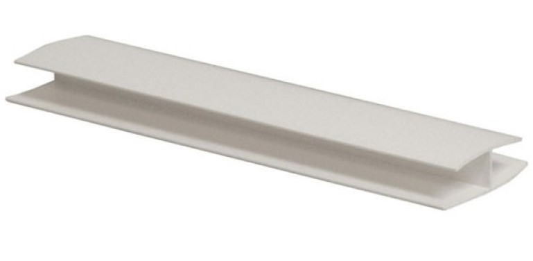 Профиль стыковочный 8мм 3,0м "Идеал Ламини", 001-G Бел глянц Профиль стыковочный 8мм 3,0м "Идеал Ламини", 001-G Бел глянц