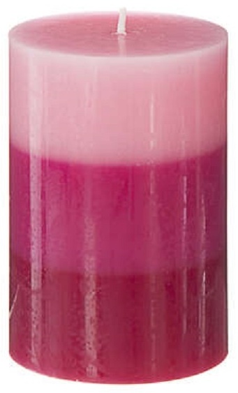 Аромасвеча столбик Atmosphera 3 оттенка Малина 7х10 см 123305E