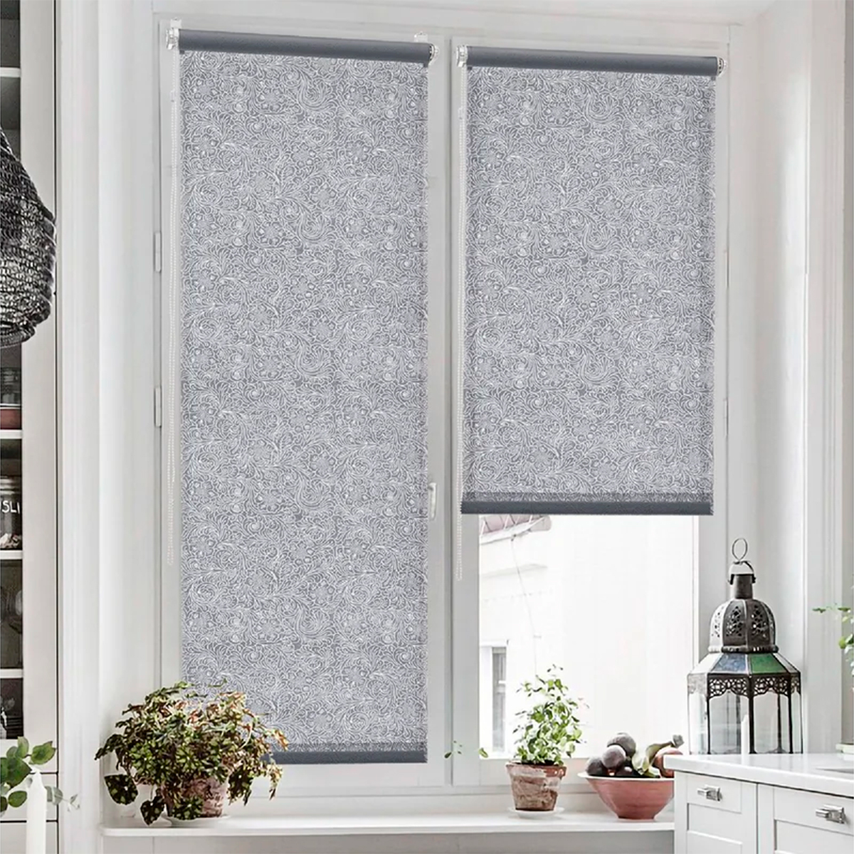 Рулонные шторы Фантом 52х150 см серый 7503052160