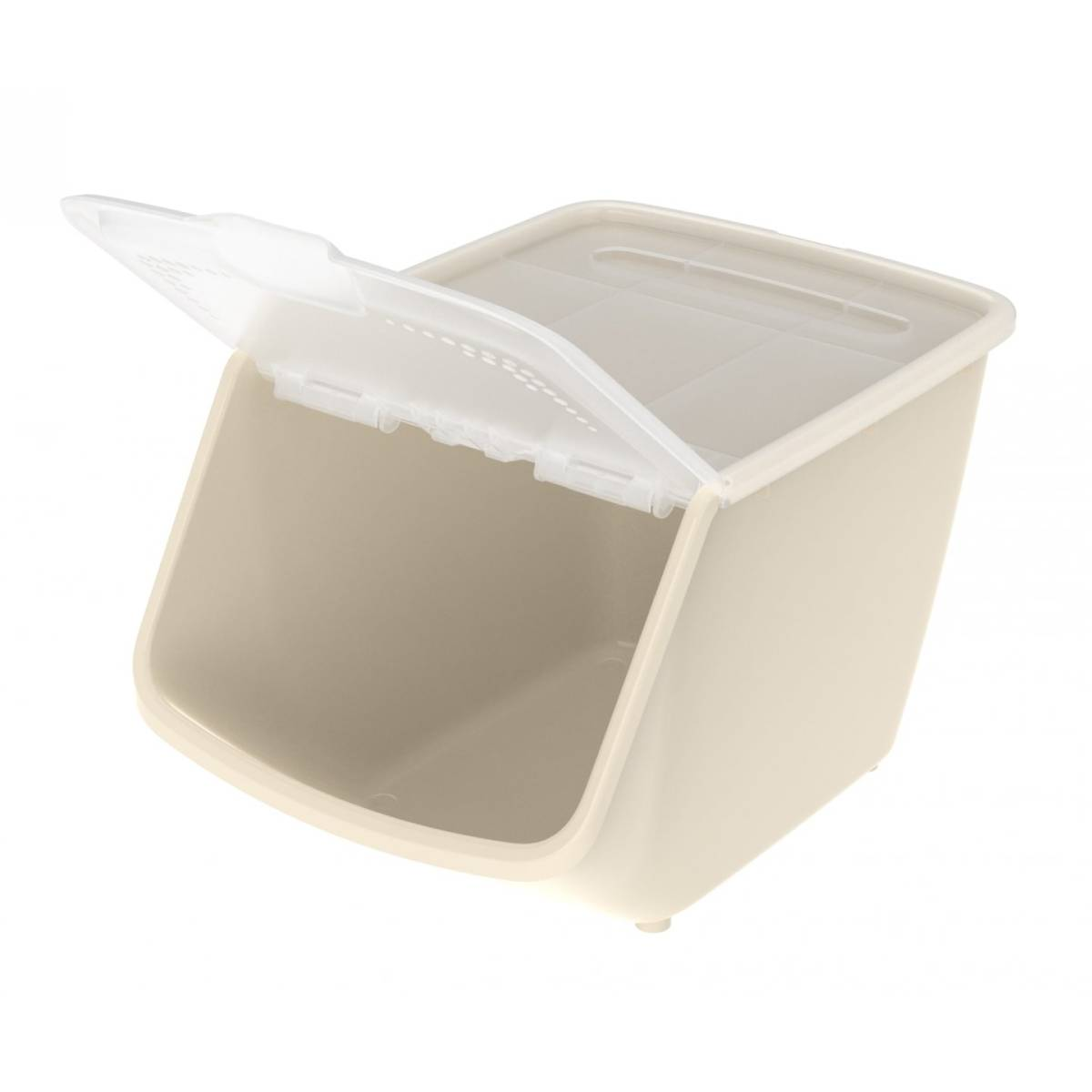 Контейнер универсальный АльтПласт с откидной крышкой 10,5л слоновая кость