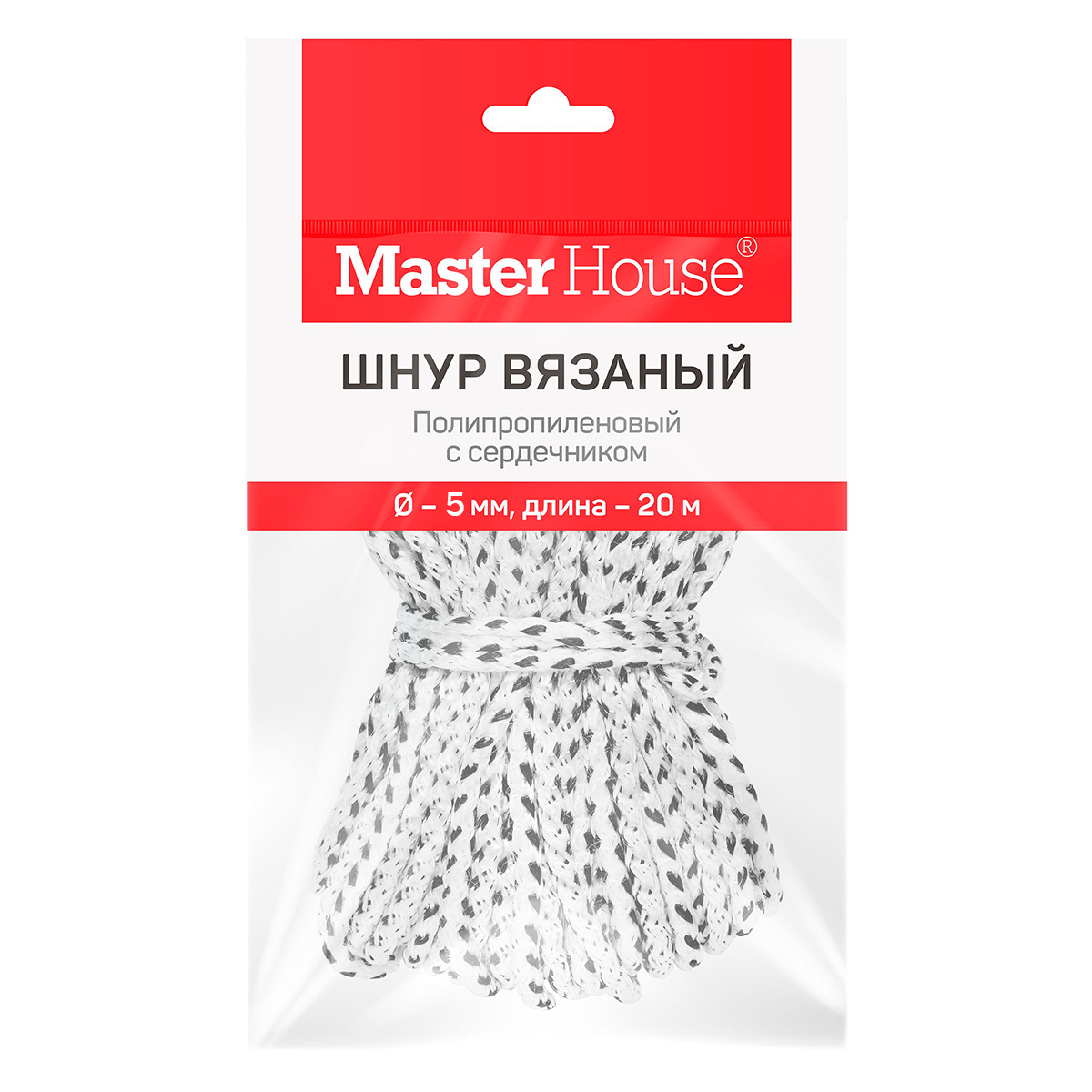 Шнур п/п с/с Вязаный 5 мм 20 м 60337