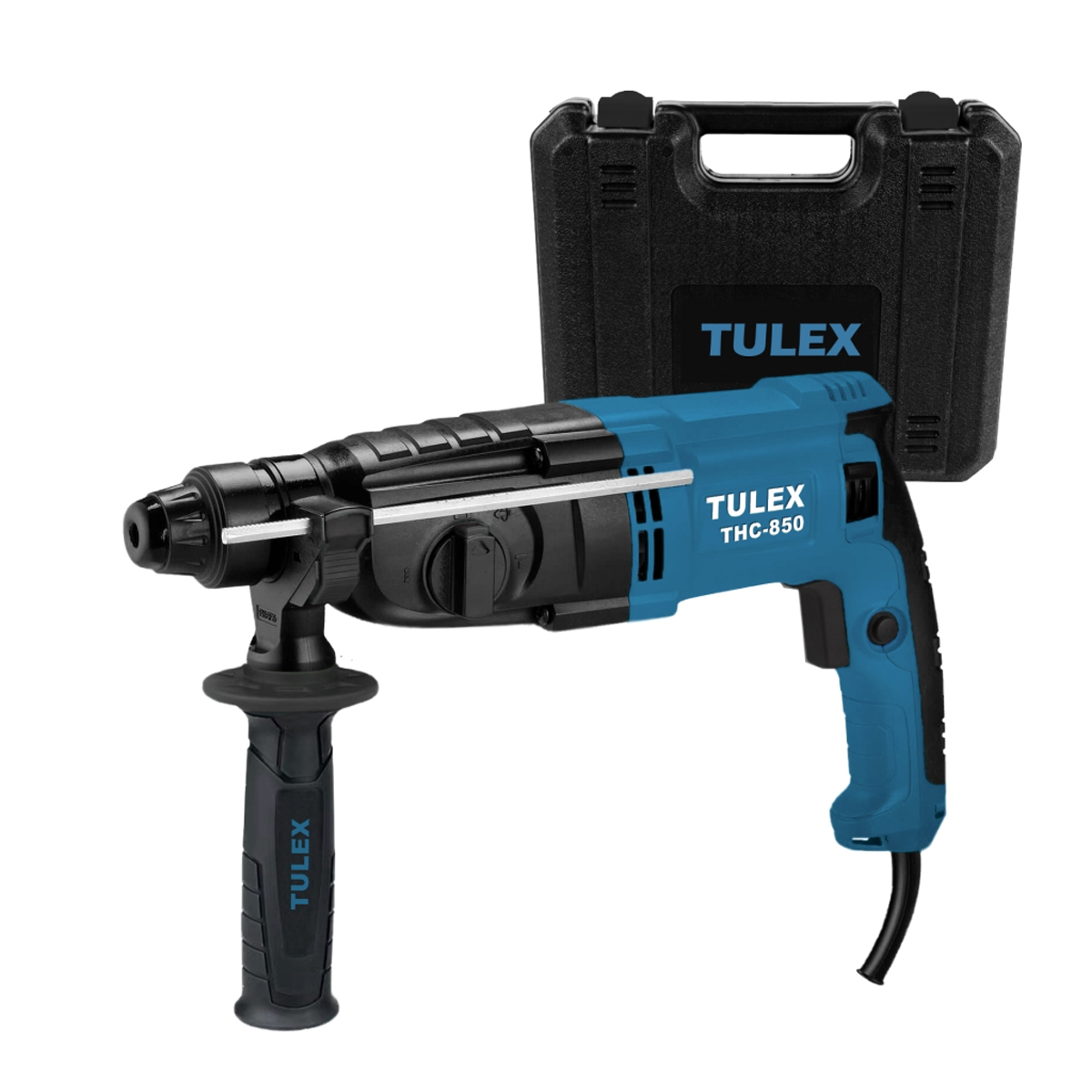 Перфоратор TULEX THC-850, SDS-plus, реверс, 3 Дж, 0-1100 об/мин, 0-4500 уд/мин, 850Вт, кейс