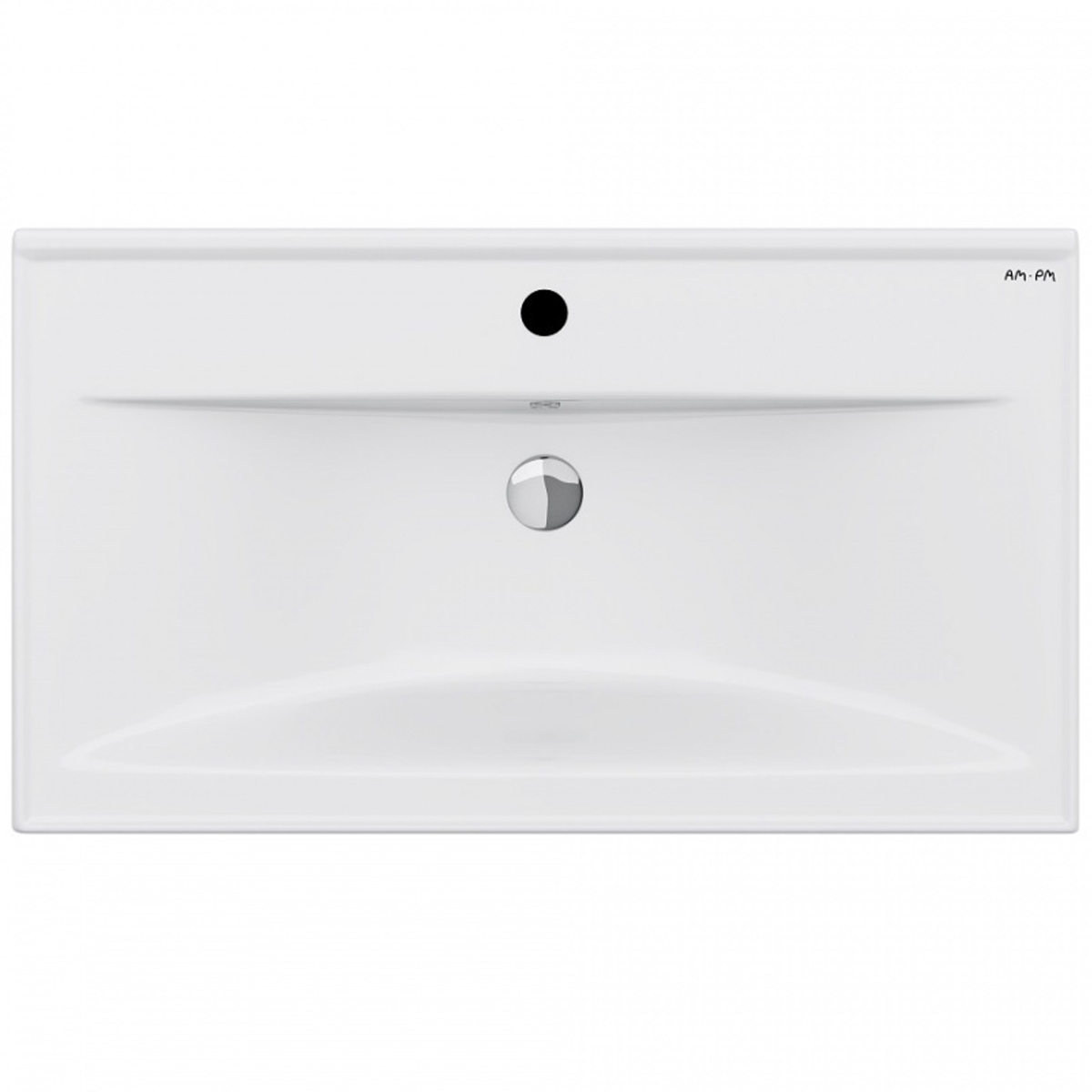 Умывальник мебельный  АМ.РМ M85AWCC0802WG X-Joy , 80 см, встроенная, цвет: белый, глянец