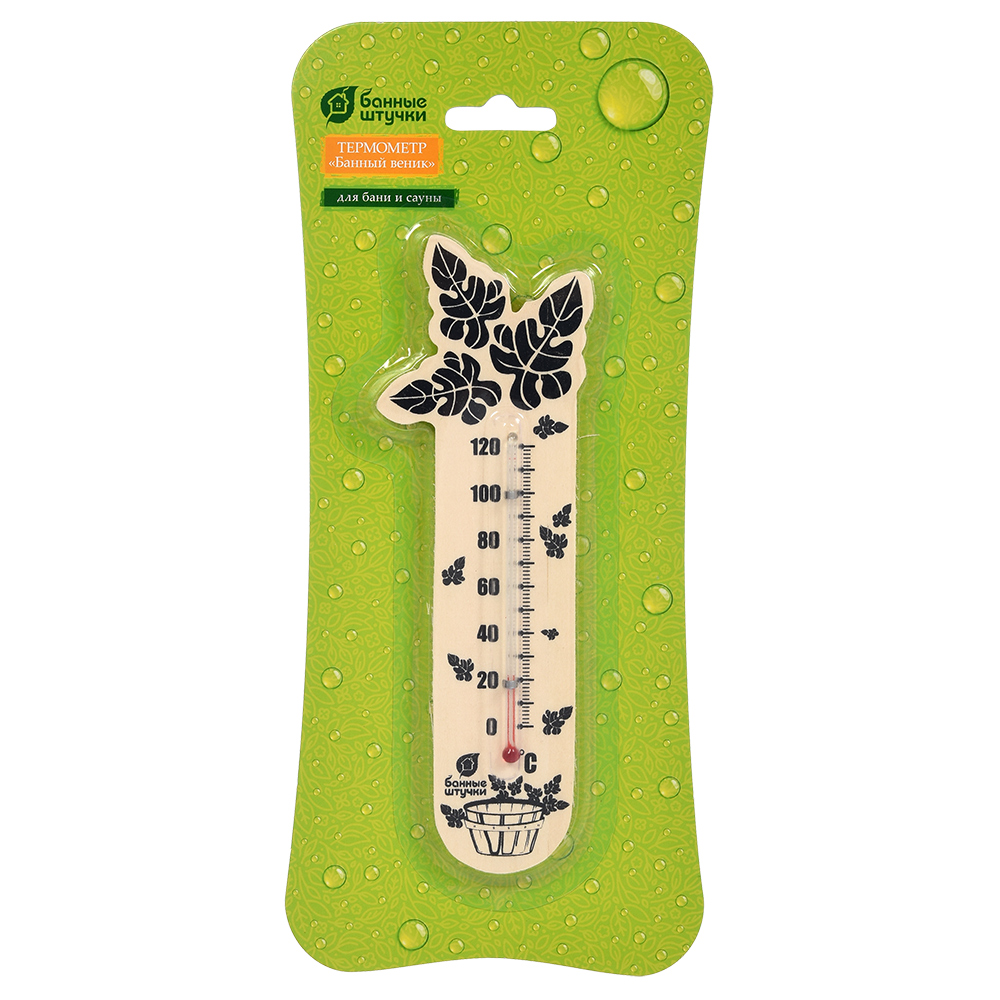 Термометр Банные штучки, Банный веник 17,5х4х1 см, 18050