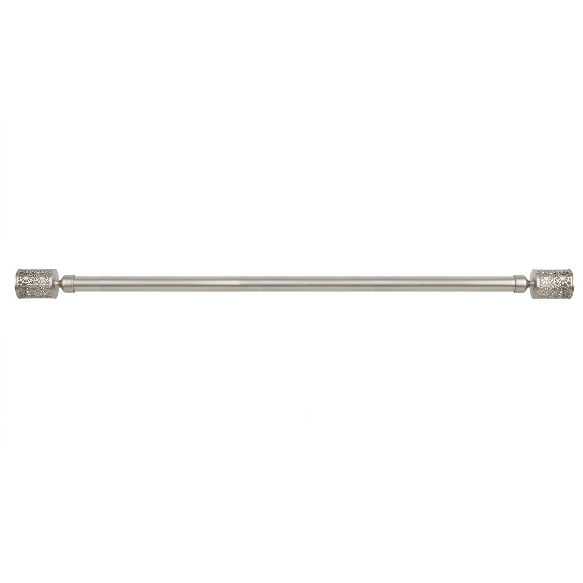 Карниз телескопический одинарный Luance  120-210 см D28 серебро 7634B12099