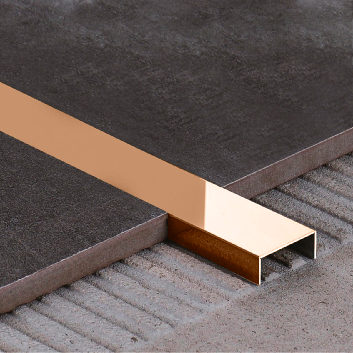 Профиль П образный розовое золото 10*15*10мм