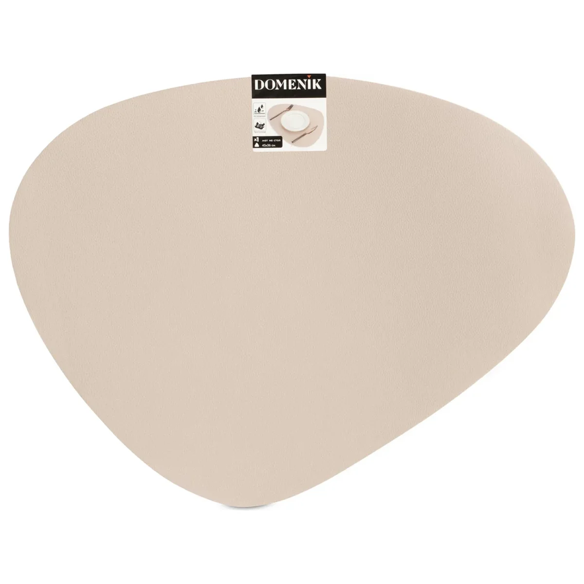 Мат сервировочный треугольный BEIGE 45х36см DM9896