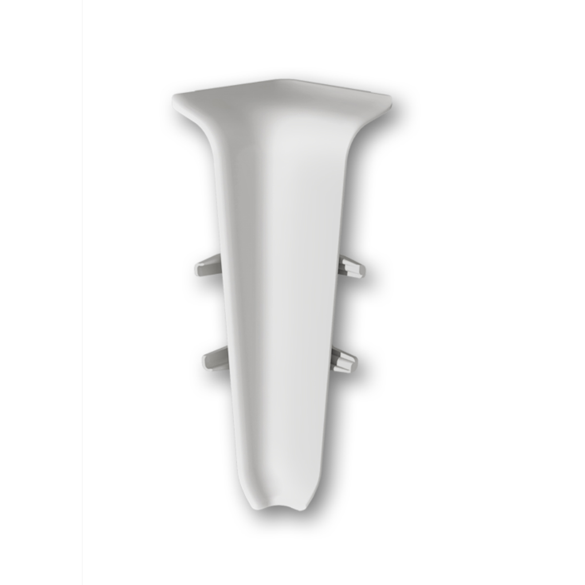 Угол внутренний для плинтуса 70мм "Деконика", 002 Светло-серый