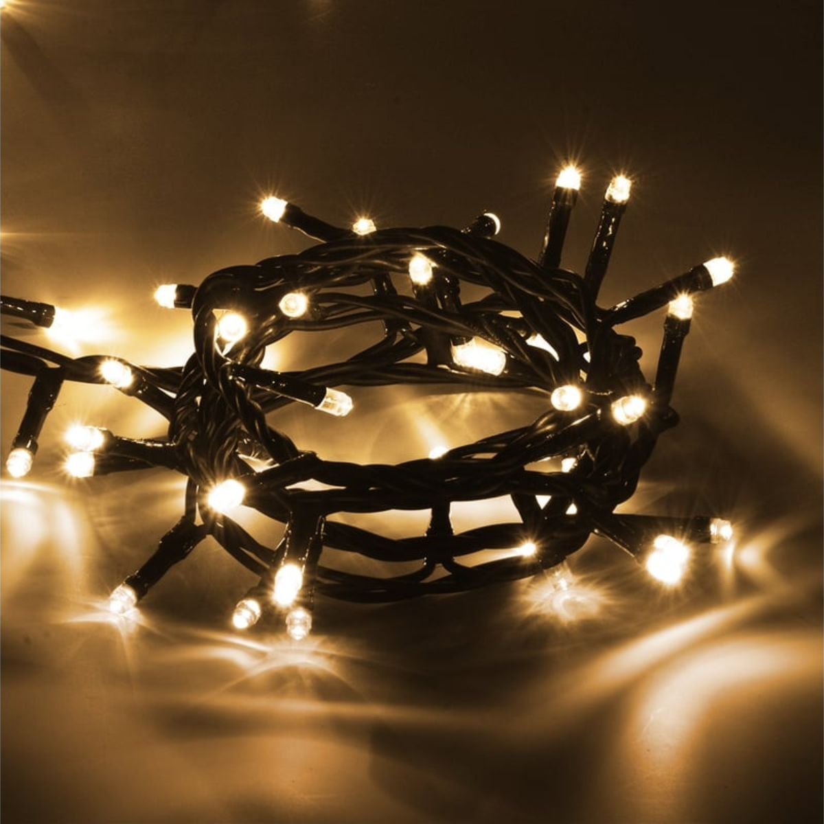 Электрогирлянда VEGAS Нить 300 теплых LED ламп, контроллер 8 режимов 30 м, 220V 55071