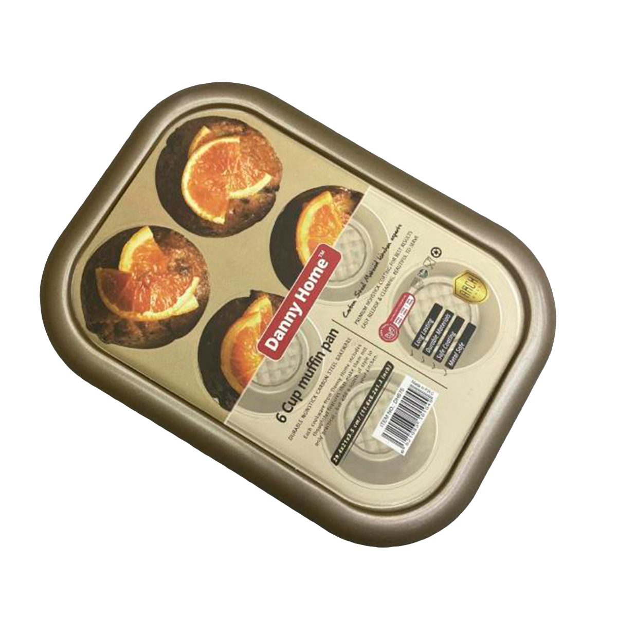 Форма для маффинов DH Gold 6 ячеек 29,4x21x3,5 см DHB76