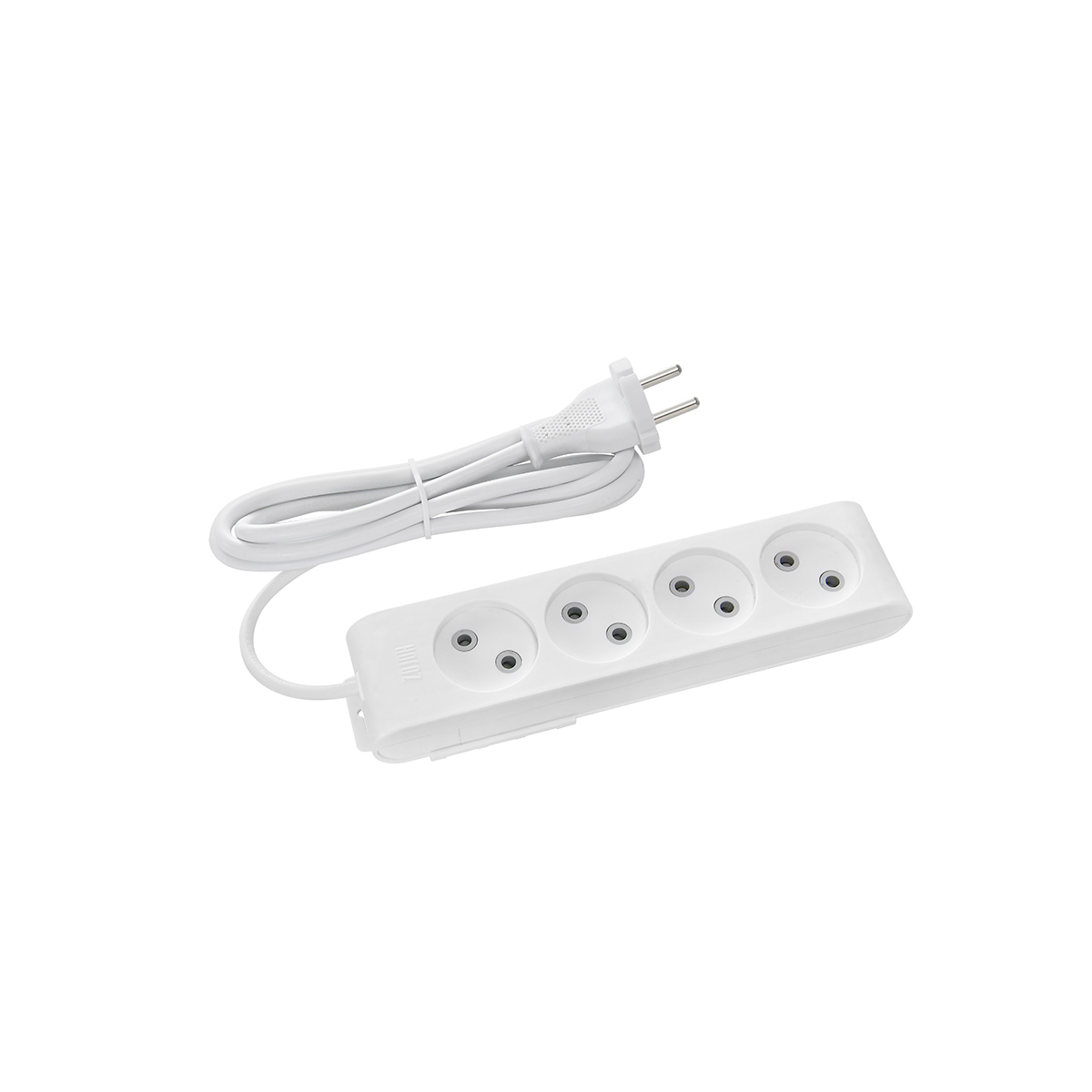 Удлинитель 4-й  белый б/з  210.002.403 (2М) (2*0,75)