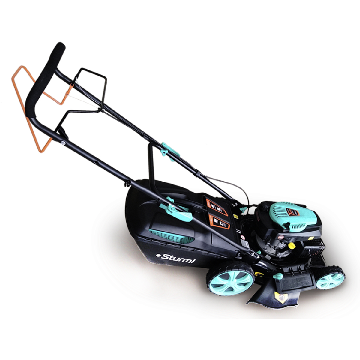 Газонокосилка бензиновая самоход. PL4614S Sturm! 146 куб. см. ,5 л.с.,нож 46 см, 4 в 1