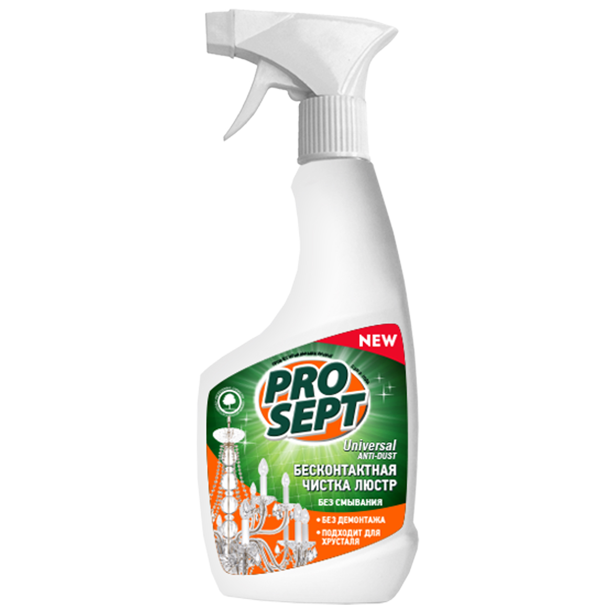 Средство для чистки люстр PROSEPT Universal Anti-dust готовый состав / 0,5 л