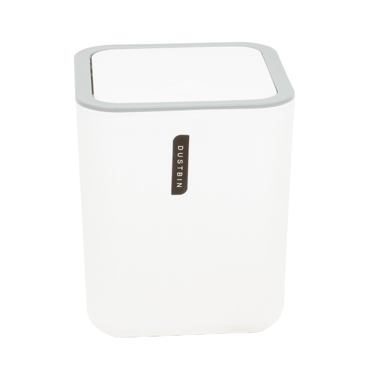 Урна настольная для ванной Sanitary 16х12,4х10,8 см пластик белая 0831 CN