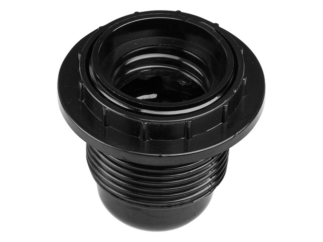 Патрон Е27 карболитовый с кольцом, черный Юпитер, арт.JP7700-06