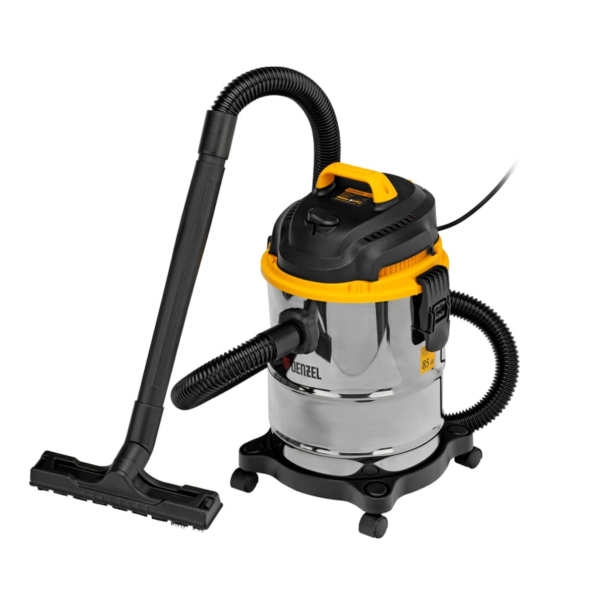 Пылесос строительный SVC15, 1200 Вт, бак 15 л, шланг 2 м// Denzel