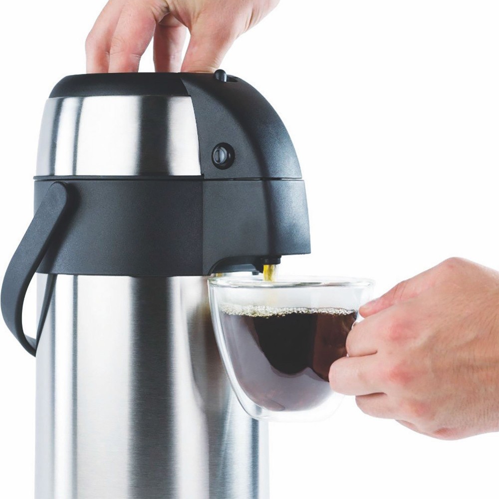 Термос Арктика 501-3500 с пневмонасосом вакуумный 3500 мл серебристый