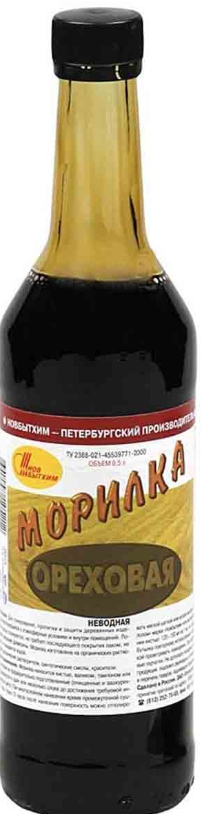 Морилка неводная ореховая 0.5л Новбытхим