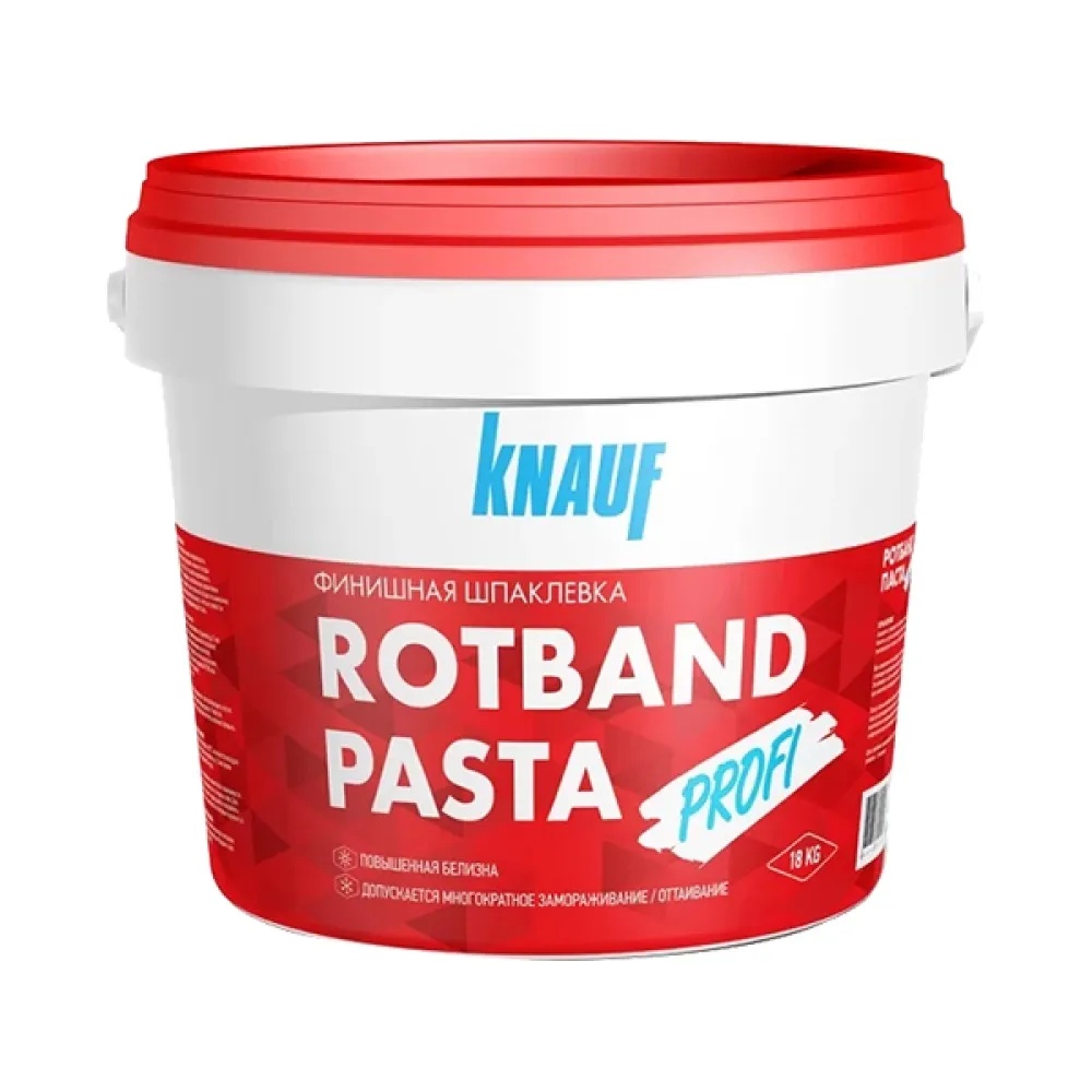 Knauf шпаклевка полимерная финишная ROTBAND  PASTA, 5 кг Knauf шпаклевка полимерная финишная ROTBAND  PASTA, 5 кг