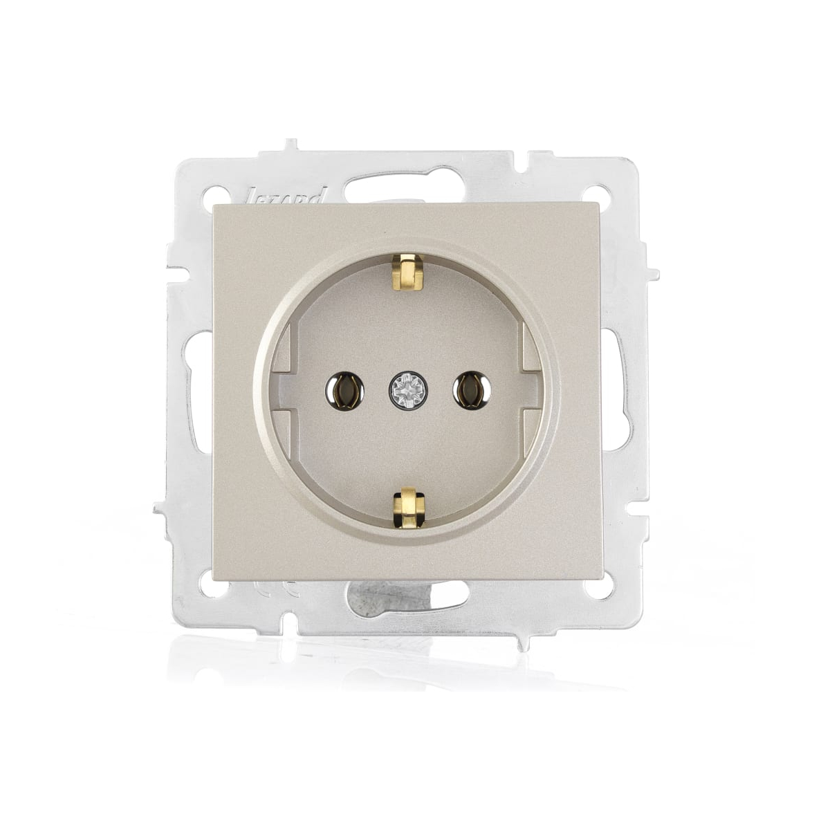 Розетка VESNA 742-3788-122B с/з бакалит титан (механизм)