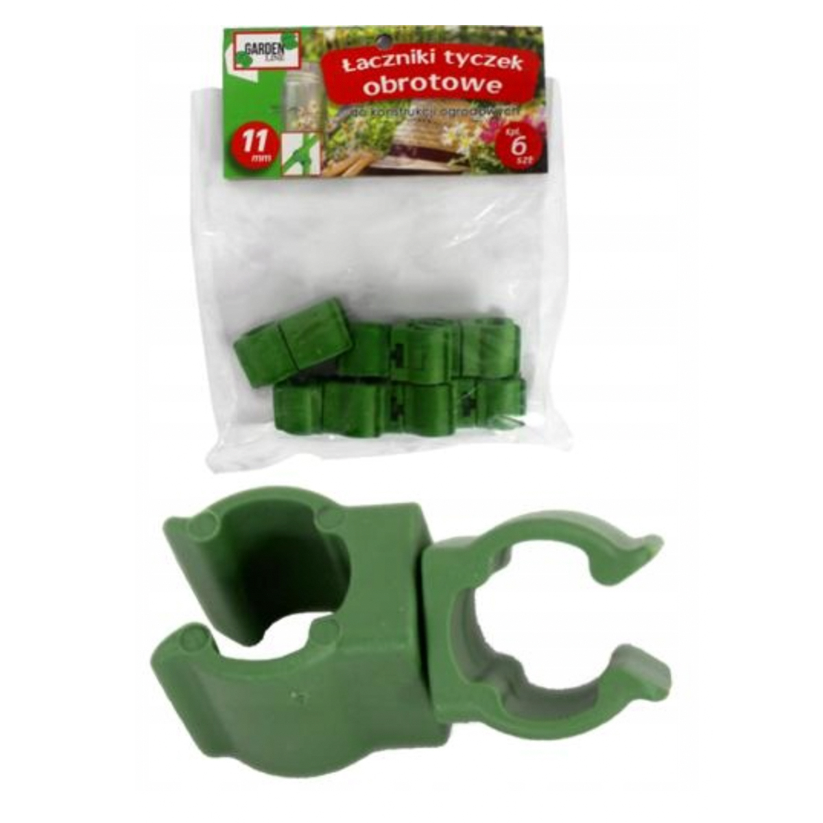 Набор поворотных соединителей GardenLine для опор 6 шт 1,6 см DEN6423